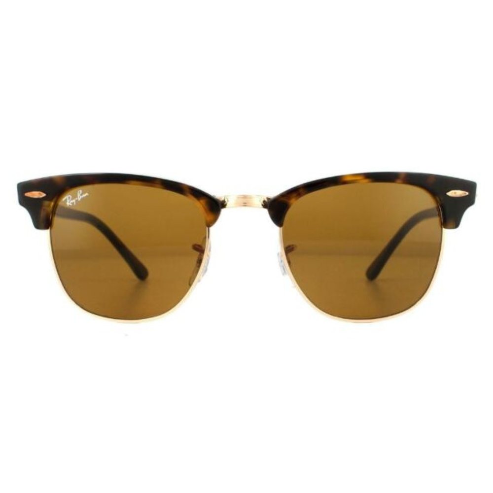 NWT Ray-Ban Clubmaster Shiny Havana Brown